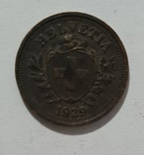 1 RAPPEN 1929 B HELVETIA MONETA 1 CENTESIMO CONFEDERAZIONE ELVETICA SVIZZERA