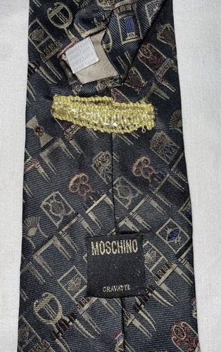 Cravatta moschino 100 seta - moschino,