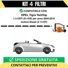 Kit 4 Filtri Tagliando per
