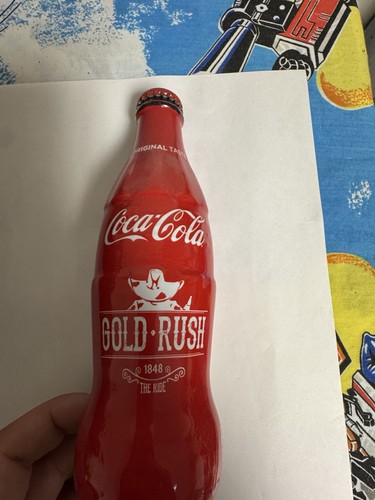 Bottiglia coca cola gold rush - bottiglia,