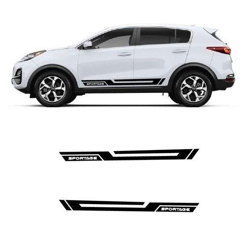 Adesivi laterali con - linee, kia