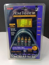 NUOVO RCA Home Theatre HP HO3A 3’ cavo audio ad alte prestazioni con RCA oro 24K