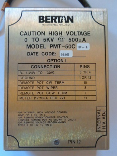 Bertan pmt 50cp high - bertan, voltage