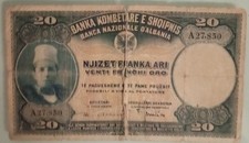 Banconote Albania 1926 20