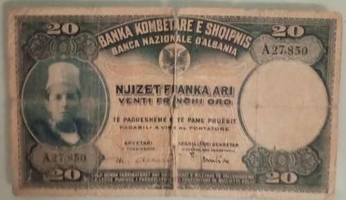 Banconote albania 1926 - albania, 20