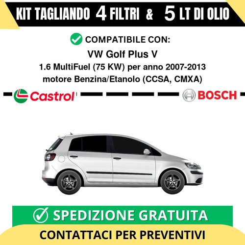 Tagliando per golf plus - per,