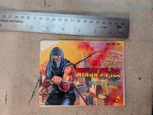 Ninja gaiden nes solo manuale - ninja,