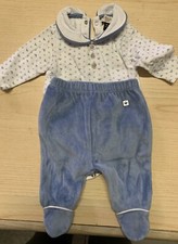 NEONATO BAMBINO Body - TUTA COMPLETO INTERA ARMANI BABY AZZURRA 1 - 9 MESI 50 Cm