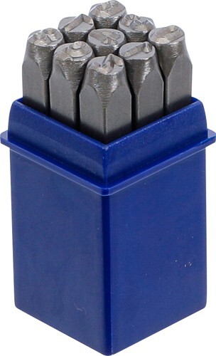 Set punzoni numerici 6 - set, mm