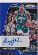 Panini Prizm NBA 2024-25 n. SIG-LJH Larry Johnson Auto Blue Wave Prizm