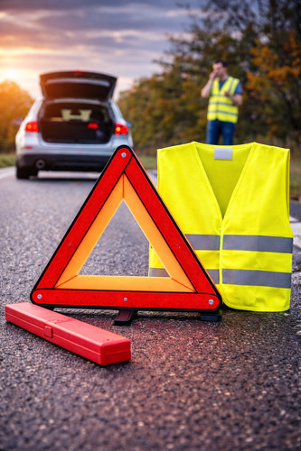 Giubbino triangolo emergenza - triangolo,