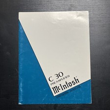McIntosh C30 originale d'epoca, manuale, NUOVO