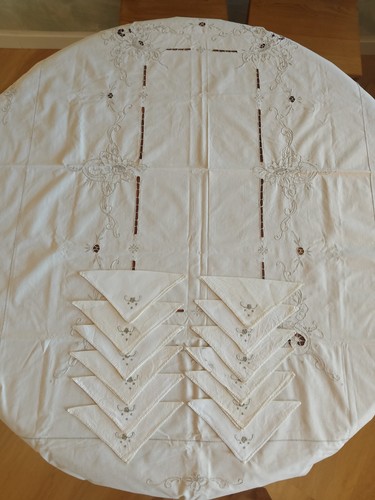 Antica tovaglia misto lino - misto,