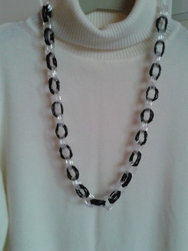Collana vintage vetro tipo - vintage, in