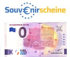 Banconota 0 euro XEMZ 2025-36