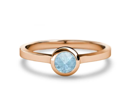 Anello oro rosa con - anello,