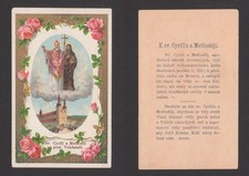 S. Cirillo e Metodio - Velehrad - Antico quadro devozionale - Immagine sacra - D025