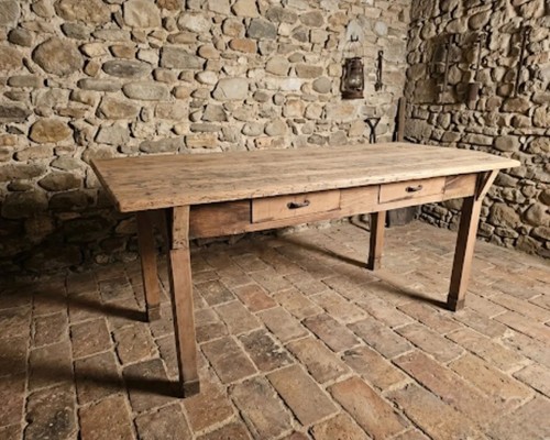 Vecchio tavolo rustico - ,