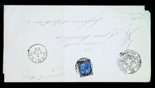 REGNO 1878 - LETTERA VIAGGIATA COMUNE AUDITORE - VALORE ISOLATO 10c. AZZURR 1877