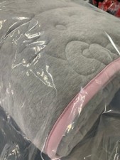 Trapunta reversibile Pottery Barn Teen Hello Kitty rosa e grigio erica doppia #1BC