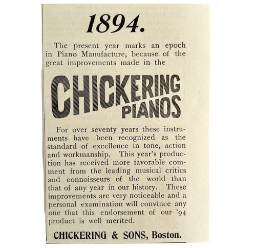 Pianoforti chickering 1894 - pianoforti,
