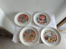 Piatti Ceramica De Simone Autogrill Lotto × 4 Pezzi, vintage