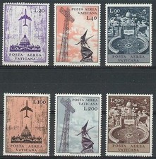 Vaticano 1967 Sc# C47-C52 set