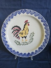 XIX sec. Vicentini Del Giglio Piatto Popolare Gallo -nic-
