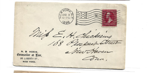 Storia postale usata - , 1896