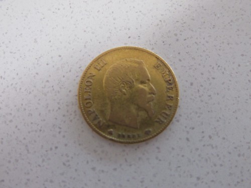 1859bb francia oro franchi - 10,