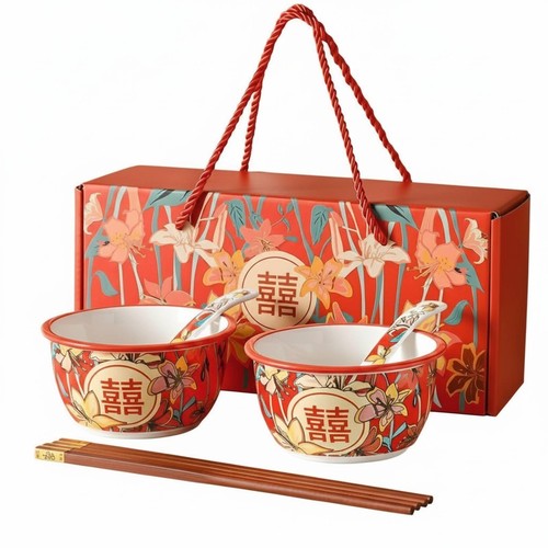 Set ciotole ceramica - , rosse
