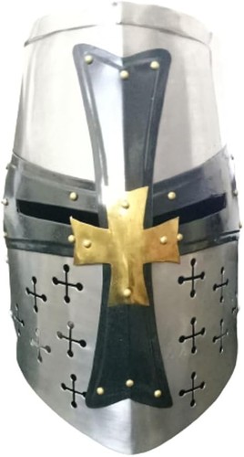 Elmetto medievale acciaio - elmetto, in
