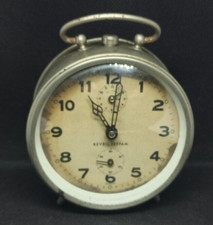 REVEIL JEFFAM  orologio da tavolo meccanico vintage a corde SVEGLIA FUNZIONANTE