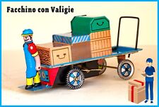 Giocattoli Latta d'Epoca Facchino Stazione Collezione Originale Giocata Anni 90