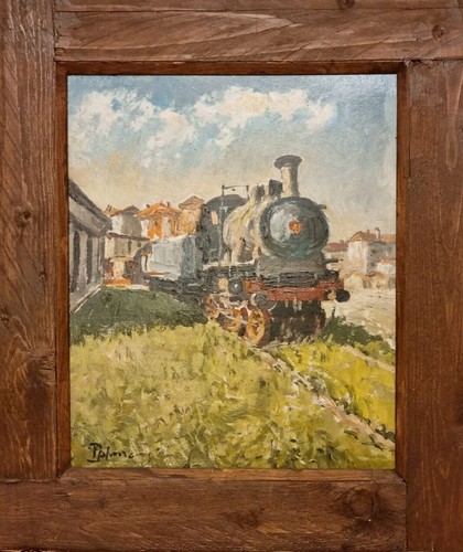 Quadro vecchia locomotiva - quadro,