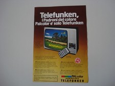 advertising Pubblicità 1977 TELEVISORE TELEFUNKEN PAL COLOR DC 886