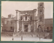 PALERMO. Chiesa della Martorana. Foto originale Alinari all'albumina, circa 1890