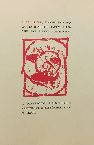 Pierre alechinsky livre ubu - pierre, alechinsky,