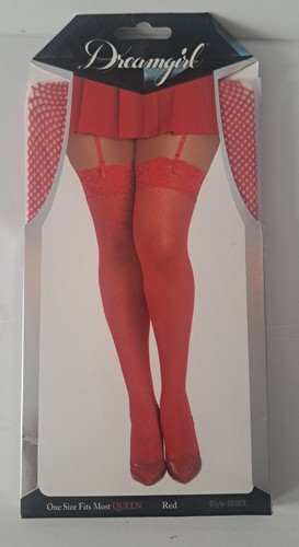 Calza rete rossa dreamgirl - a,