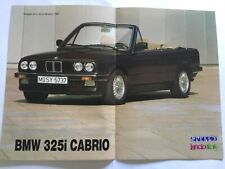 (An6) auto BMW 325i CABRIO manifesto allegato Skorpio (1986)