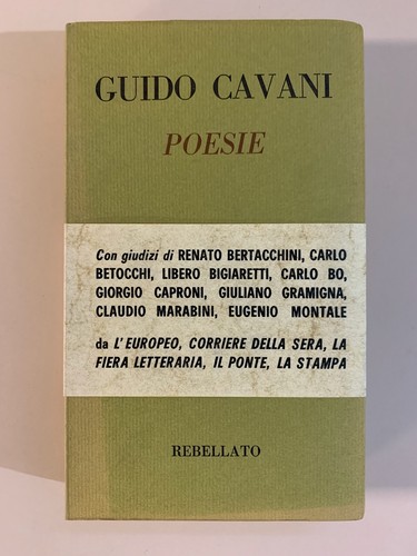 Guido cavani poesie collana - poesie,