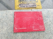 Alfa Romeo Giulietta 1.3- 1.6 - uso e manutenzione