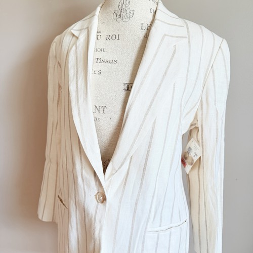 Blazer donna lino righe - blazer,