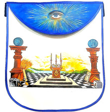 Grembiule Massonico Dipinto A