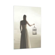 Quadro su Vetro 50x70cm Donna