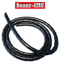 2 metri GUAINA a SPIRALE nera