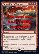 MTG STORM KING's THUNDER EXC - FULMINE DEL RE DELLE TEMPESTE 196 - CLB - MAGIC