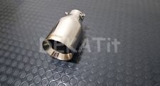 TERMINALE FINALE CODINO AUTO TUNING ACCIAIO LUCIDO INOX TONDO 100MM