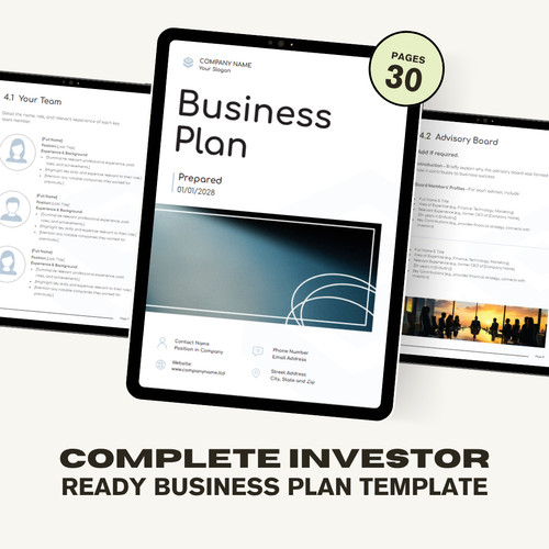 Business plan template - template, |