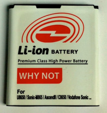 BATHUAU8650 Batteria compatibile per Huawei U8650 Sonic-M865 Ascend II-C8650 Lio